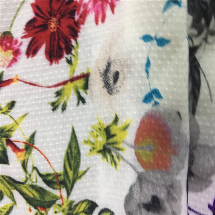 High quality dobby fabric 100% rayon printed fabric rayon dobby fabric for garment