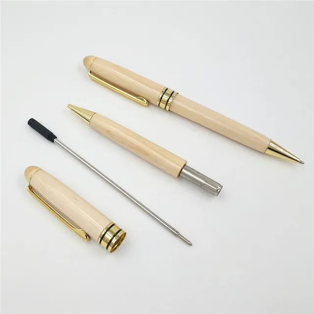 ECO-Friendly Maple wood ballpoint pen 0.5mm Wooden ballpoint pen Office pen