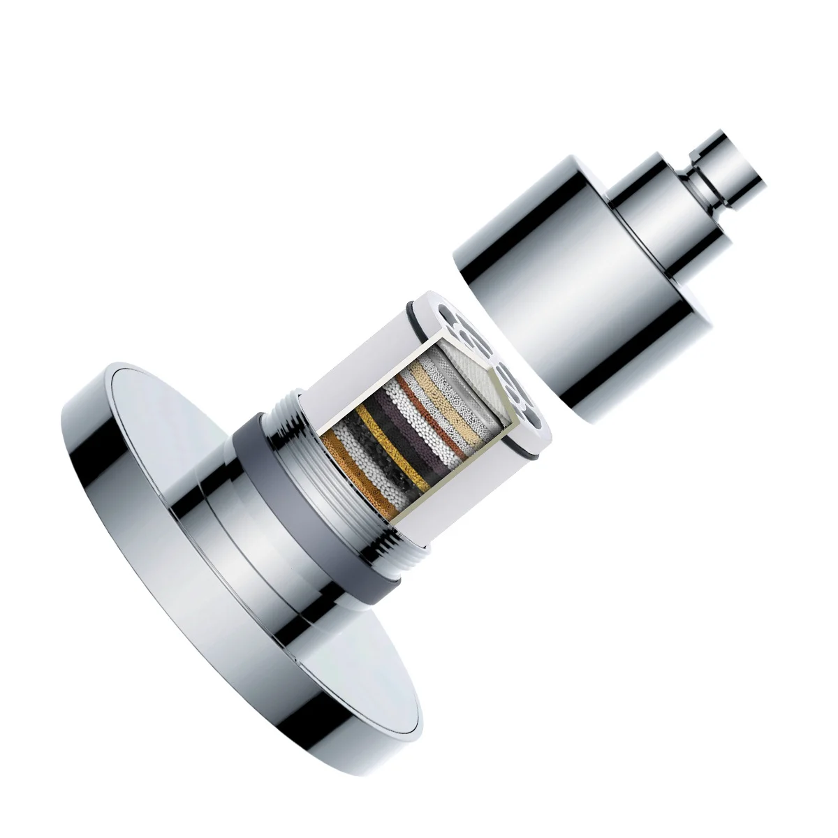 NES-XL713 Cross-border 6 inch pressurized filter top spray flower sprinklers with shower shower head bath manufacturers