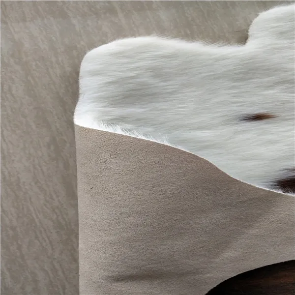 home decorative patchwork design artificial fur animal skin jacquard cowhide rug