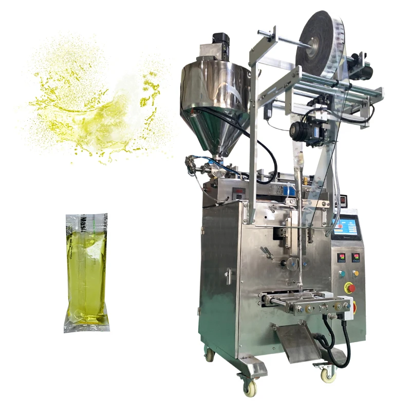 liquid sauce water vinegar juice weighting pouch filling oil honey automatic packing machine