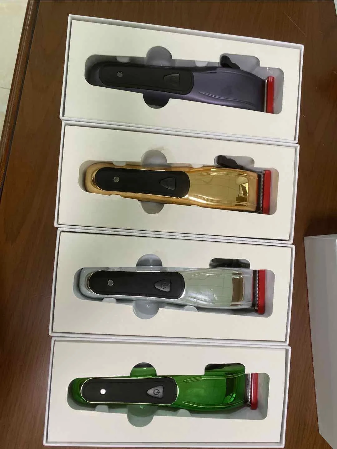 
new designed professional cordless rechargeable all metal hair clippers trimmer with lcd display for men 