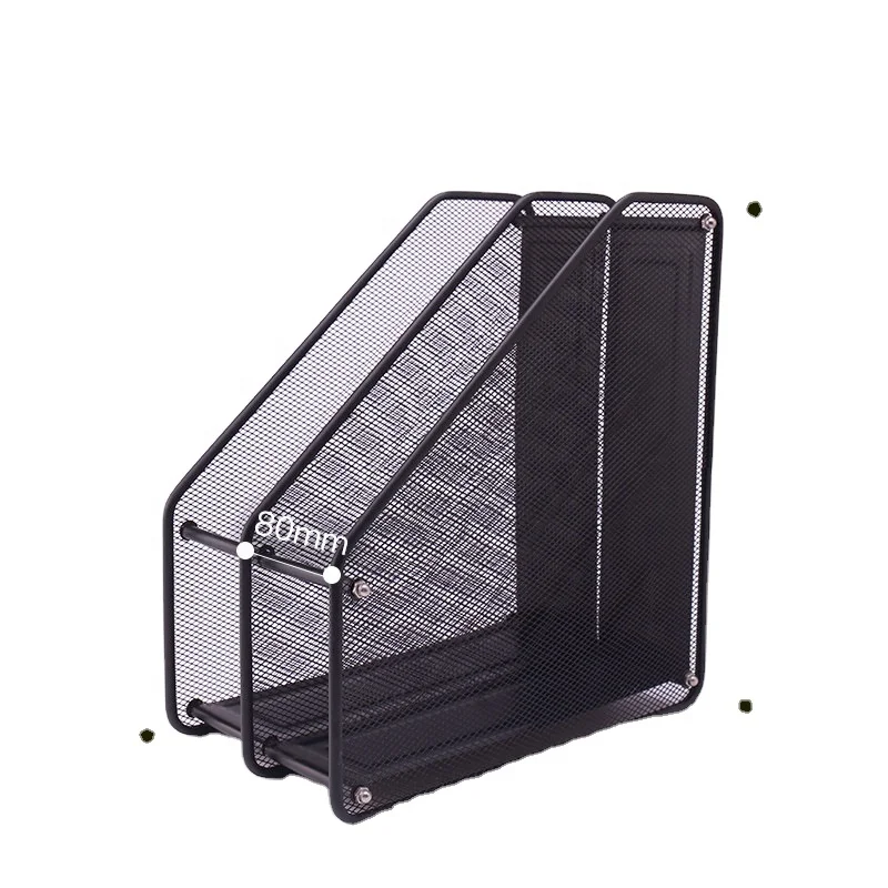 high quality 2023 hot selling space saving metal mesh magazines rack with drawer