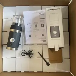 Электрическая кофемолка, профессиональный портативный измельчитель с керамическим сердечником и Usb-зарядкой, Type-C