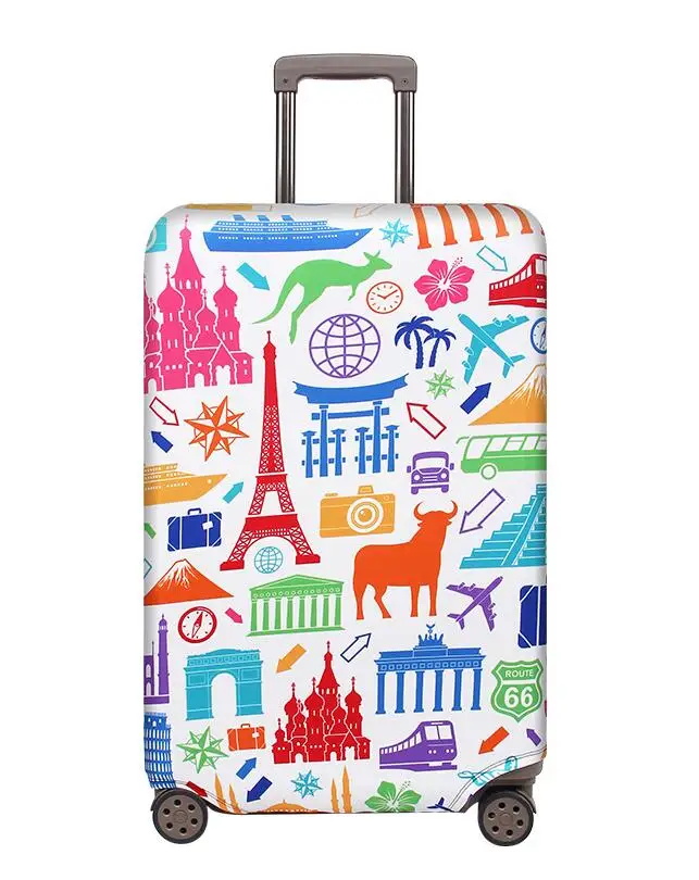 Washable Luggage Cover Spandex Suitcase Cover Protective Fits 19-32 inch Luggage Zipper Carry On Covers