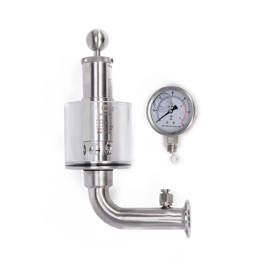 Stainless Steel Pressure Gauge 0-4 Bar Pressure Regulating Valve