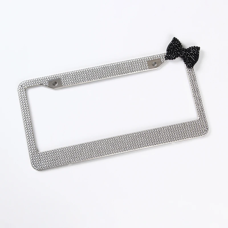 Luxurious Diamond-encrusted Glowing License Plate Frame Number Plate Frame Holder