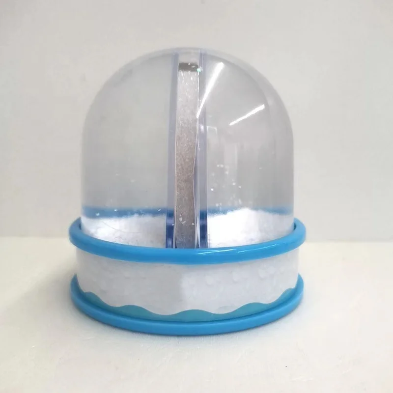 DIY Photo Snow Globe Kit Empty Plastic Frame with Picture Customizable Globe with Photo