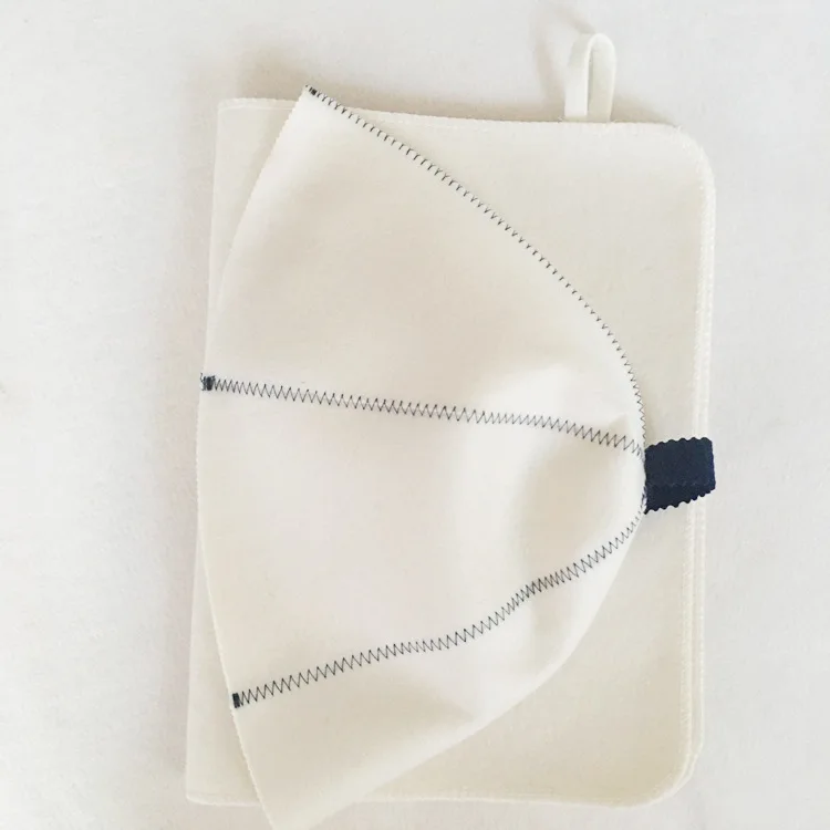 Organic Wool Felt  sauna hats with embroidery