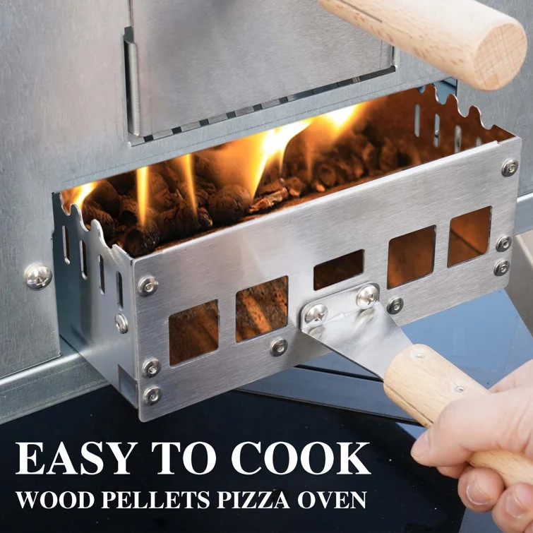 High Quality Outdoor Pizza Oven 12' or 16' For Grill With Pizza Stone Wood, Charcoal & Pellets Pizza Maker