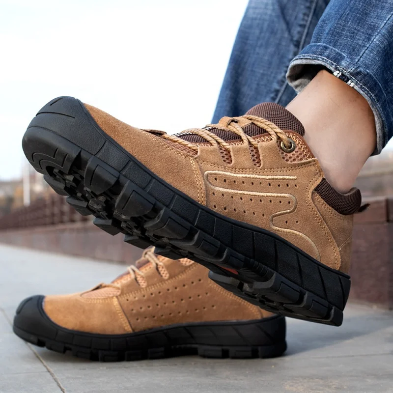 
TZLBX-116 Fashion sport sneakers brand lightweight casual working steel toe safety shoes for men and women 