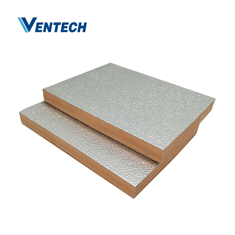 Insulated air duct panel/pre-insulated foam board