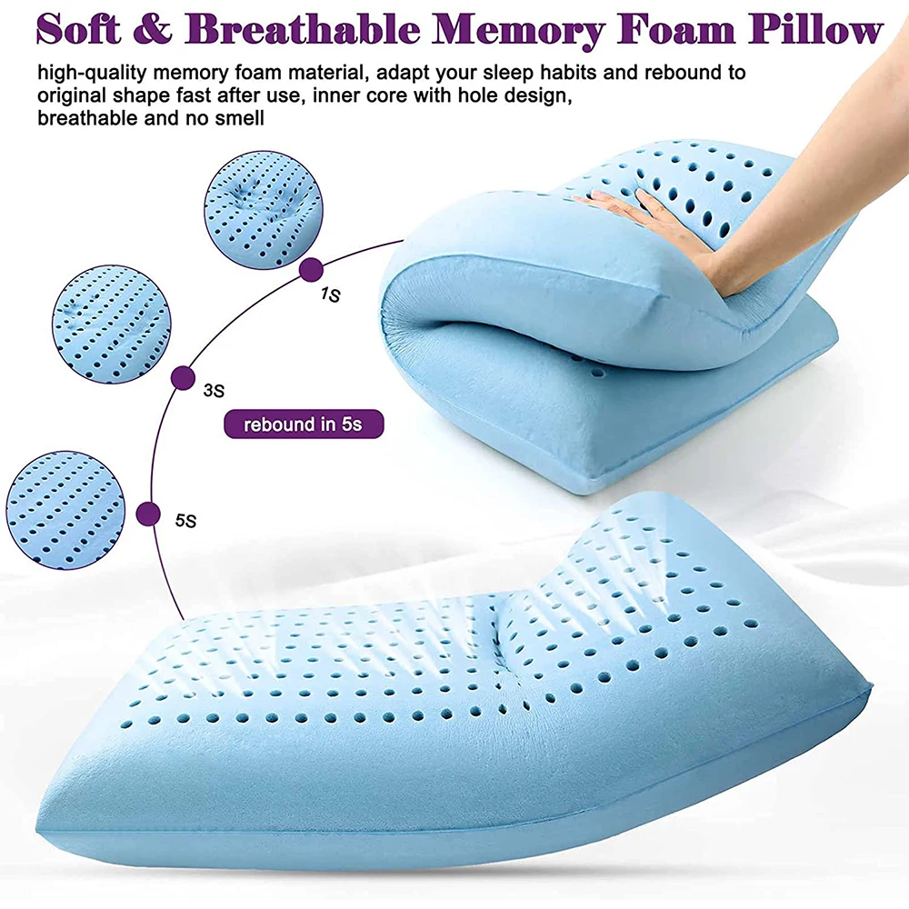 Bedreamy Cuscino di schiuma di memoria Cooling cervical pillow memory foam cooling gel insert for all pillows gel pillow