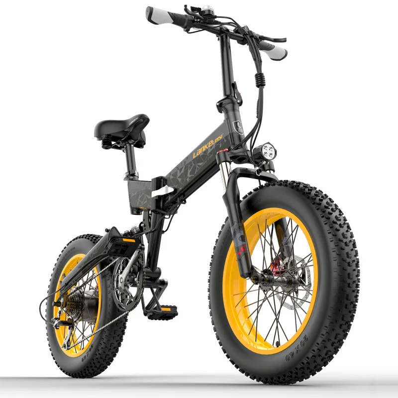 eu uk us warehouse Lankeleisi X3000 plus electric foldable  bike 1000W ebike mtb 4.0 fat tire folding electric bicycle