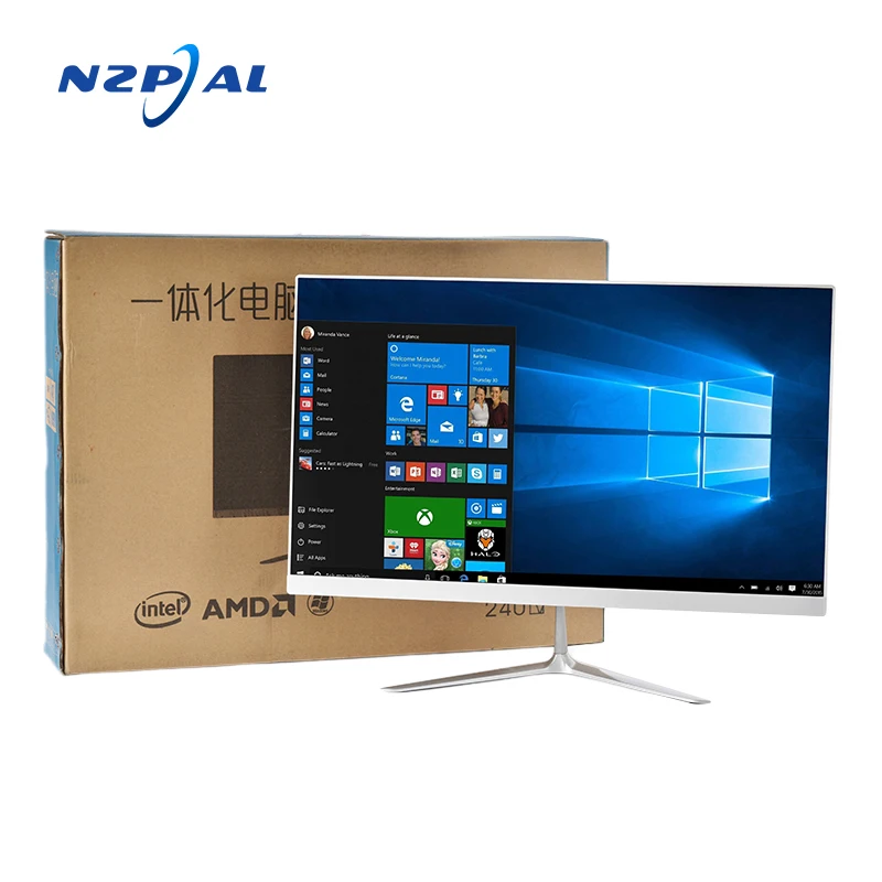 24 INCH I3/i5/i7 Aio IPS Computer 12v 8GB+128GB SSD I5 24' All-in-one Lcd  PC All In One Desktop