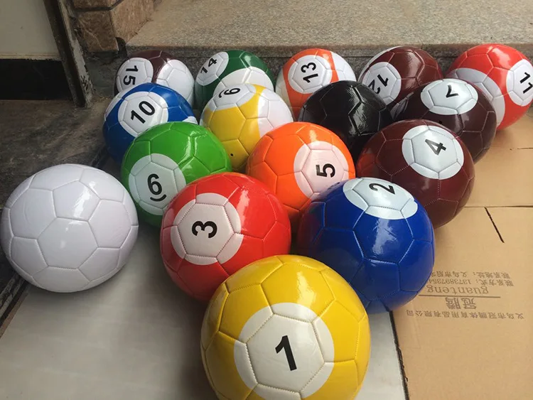 Pool Soccer Foot Kick Snooker Mix Football Color Number Billard Sport Training Equipment by Foot Billiard Balls