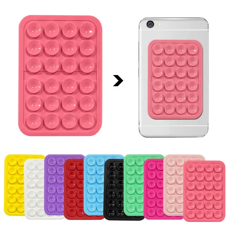 Silicone Suction Holder Case Wall Stick Phone Solder Sticky Holder