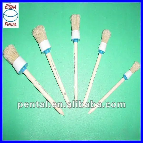 White Bristle Round Painting Brush For Building Material Hand Tool