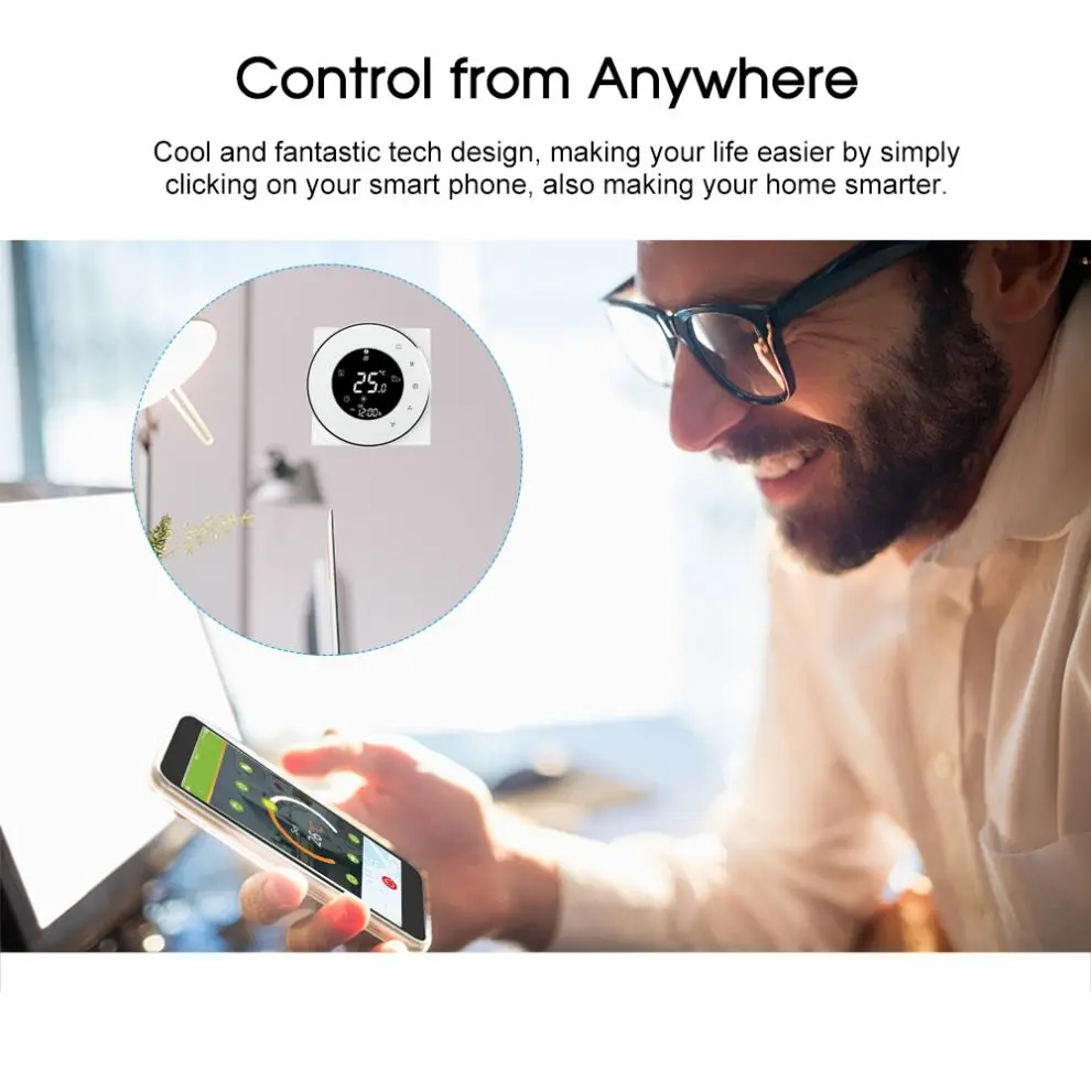 Tuya Smart Life Digital Wifi Smart Temperature Thermostat Controller/Wireless Wifi Smart Floor Heating Thermostat