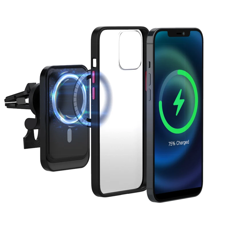 T12 Wholesale Metal Plate Support Wireless Charger Magnetic Sticker Ring for Magsafe iPhone Case 14 13 12