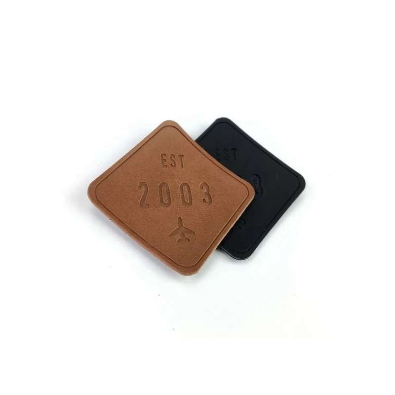 Хорошая цена пользовательский тисненый Этикетка из искусственной кожи