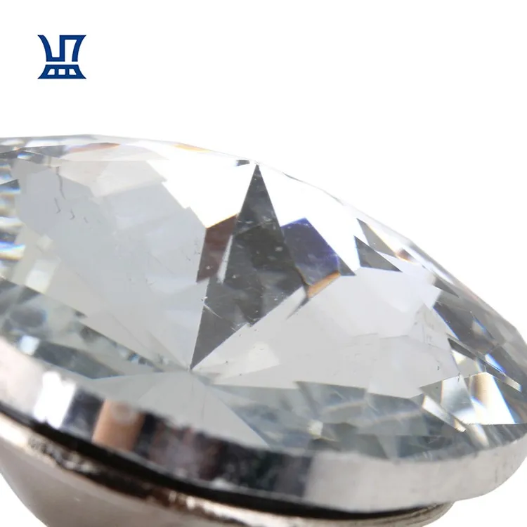 BQLZR Free Shipping 20Pcs Soft Bags Decoration Edging Nail Clear Diamond Crystal Upholstery Sofa Furniture Nails Tacks