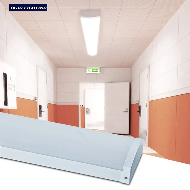 OGJG 4ft school ceiling lighting laboratory wide lamp 120w 8ft anti glare led linear lights for project