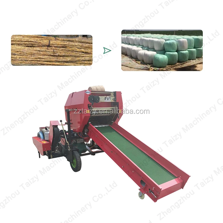 manual hay baler machine small hay bale press wrapper