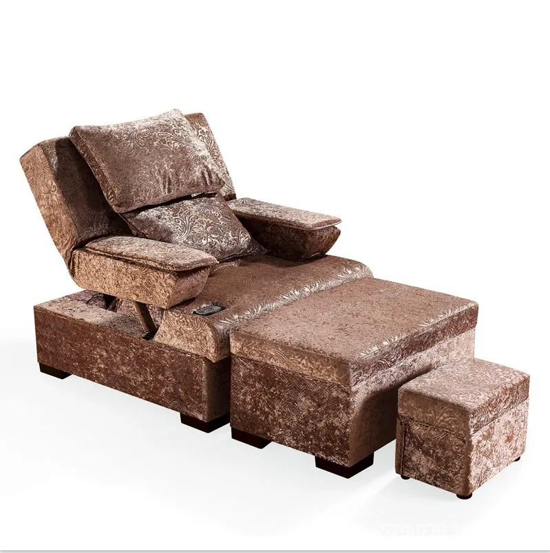 high quality foot spa chairs fabric recliner pedicure manicure customer chairs luxury salon furniture