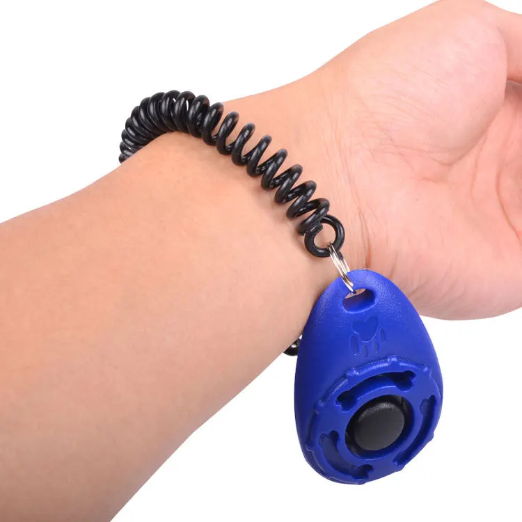 Personalized Plastic Pet Cat Dog Training Whistle Strap Dog Trainer Clicker