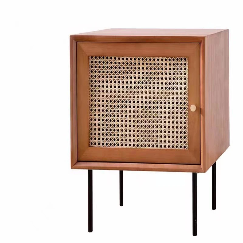 New Style Modern Solid Wood Nightstand Bedroom Bedside Table