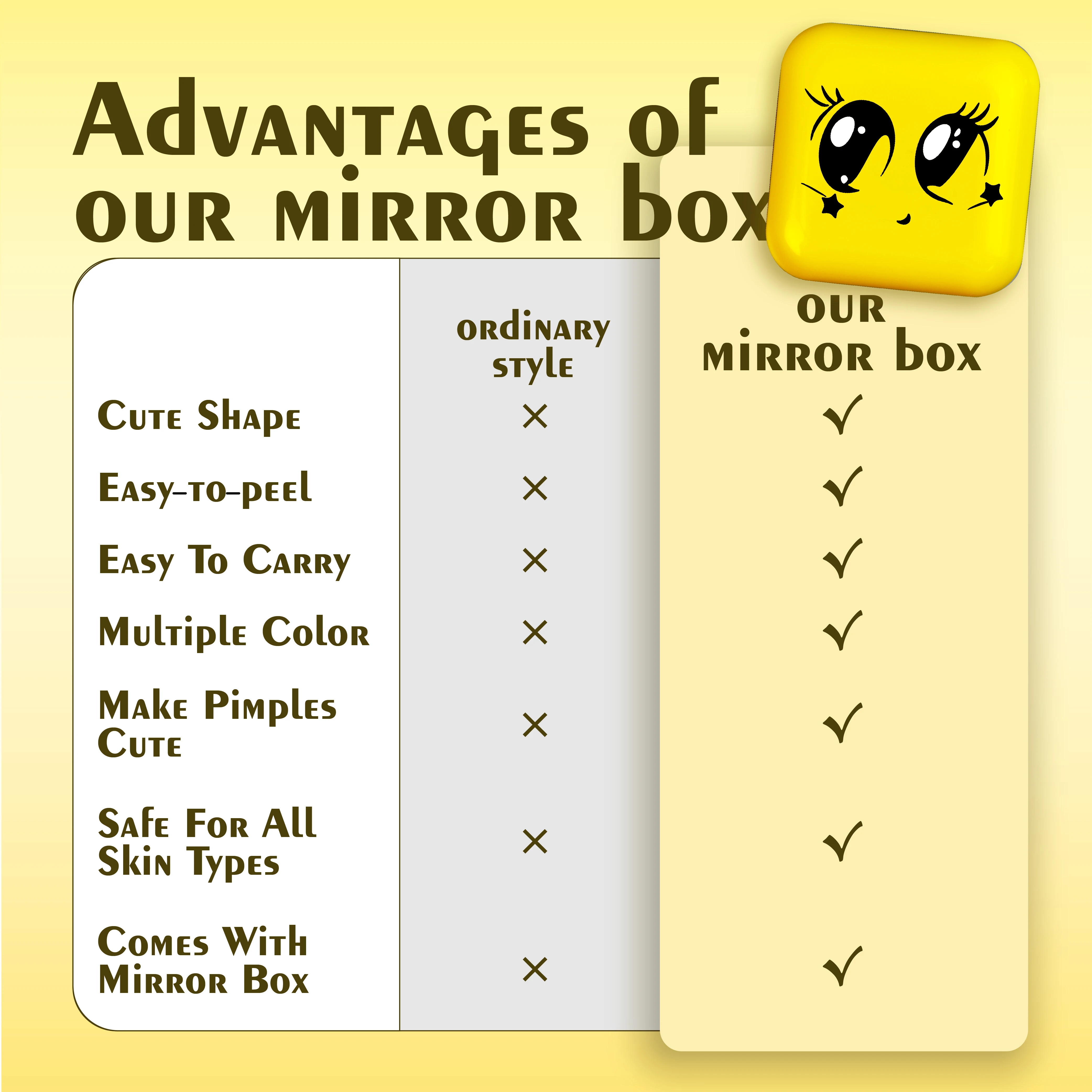 Factory Direct Sale Customized Color Pimple Patch Clip Colorful Pimple Patch Box Packaging For Covering Blemish