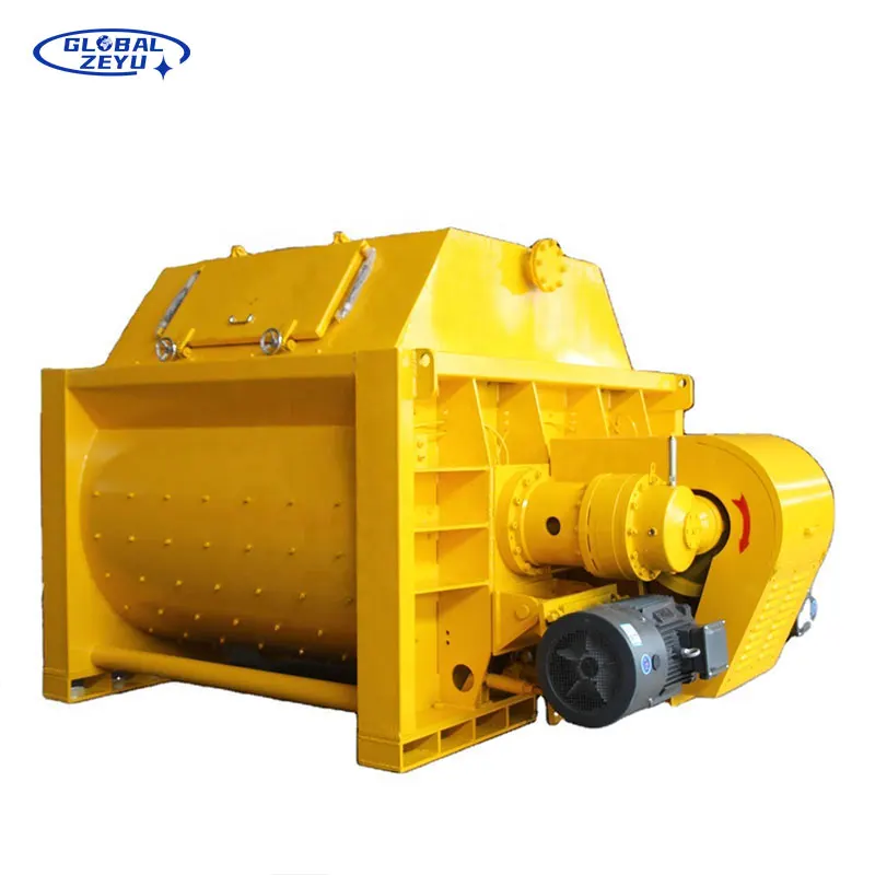 Factory Manufacture 0.5 Cubic Meter Concrete Mixer Fully Automatic Control System JS500 Dual Axis Forced Concrete Mixer