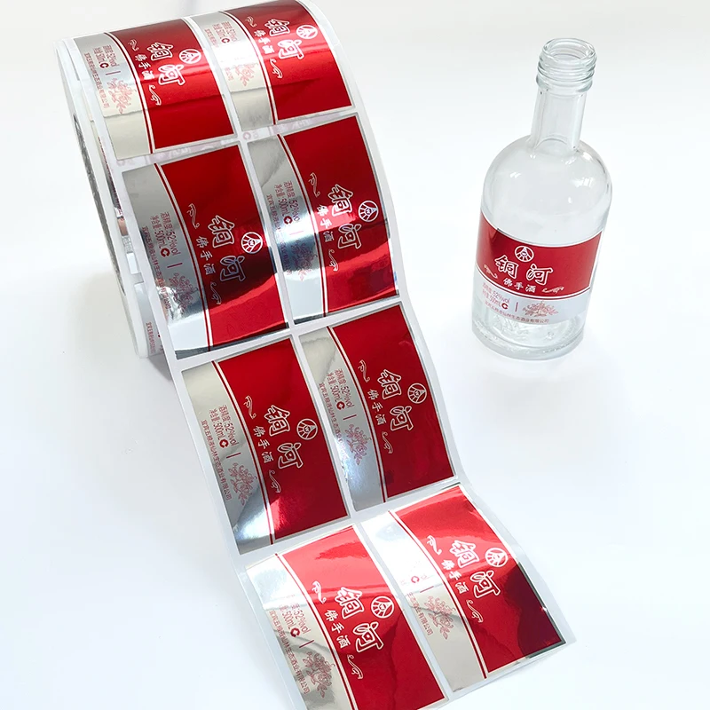 Reasonable Price Customizable Sticker Vinyl Logo Adhesive Waterproof Silver Hologram Label Roll Manufacturer