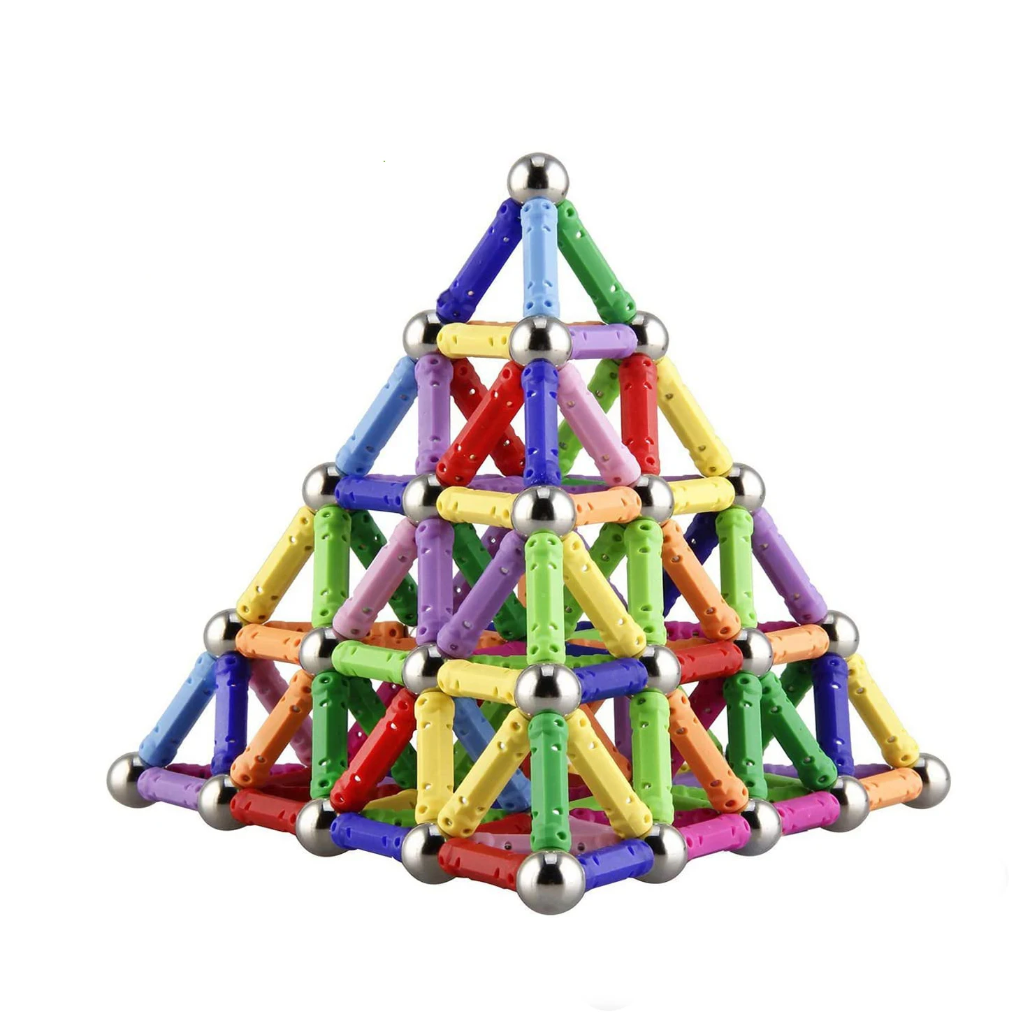 160 Pcs магнитные строительные палочки блоки игрушки магнит развивающие игрушки, магнитные блоки, палочки для штабелирования набор игрушек для детей