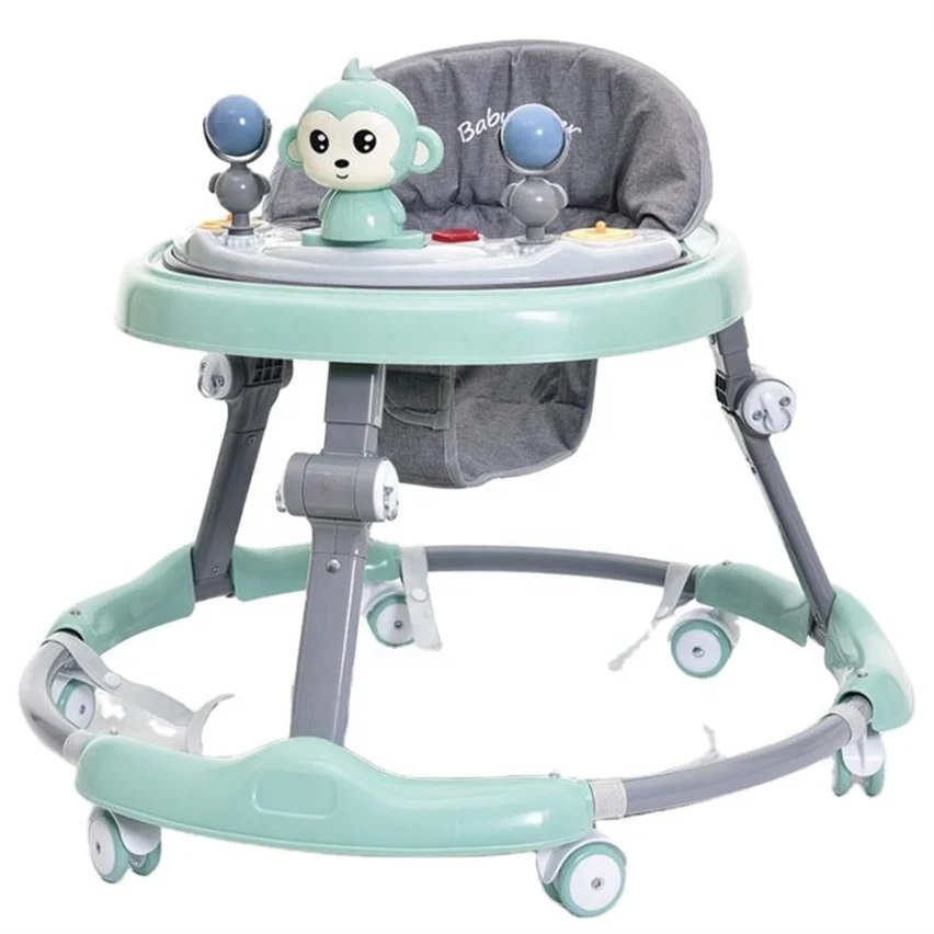 Children products gifts baby walkers for toddlers baby push walker 4 in 1 with wheels and seat baby activity walker