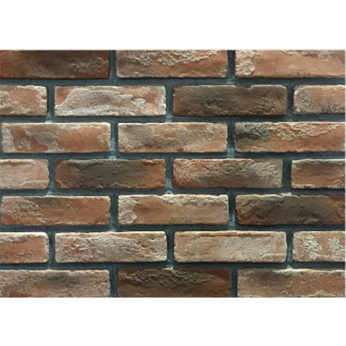old red faux brick wall  stone panels wholesale tiles and building material