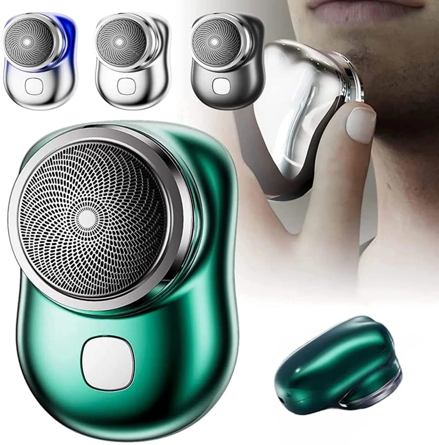 New Arrival Pocket Trendy, Mini Face Shaver Six Foil Blade Razors Rechargeable Mini Portable Men Electric Shaver/