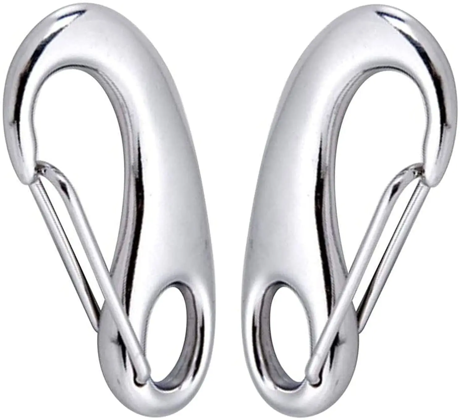 Heavy Duty Snap Rope Carabiner Hook 316 Stainless Steel Spring Snap Hook Clip Marine Grade Anchor Clips for Rope