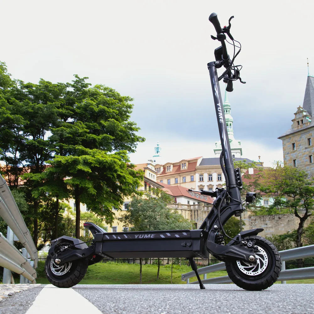 YUME HAWK Pro  high quality scooter electric US warehouse 60v foldable 10x4.5inch wide wheel 3000w*2 electric scooter