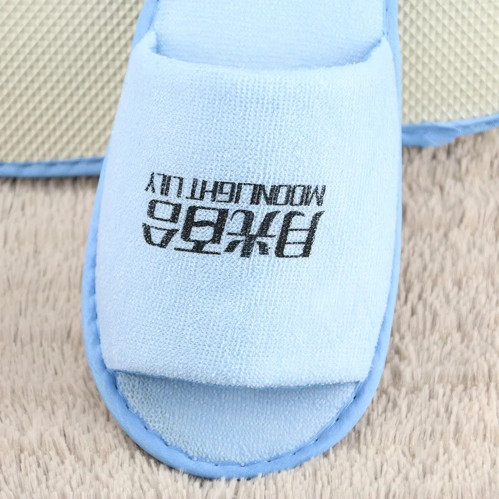 
Factory selling disposable open toe slipper for spa and hotel 