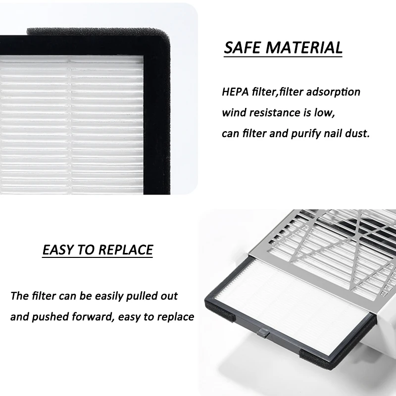 Nail Dust Collector Use Replacement Filter Accessory Mesh Net Nail Dust Vacuum