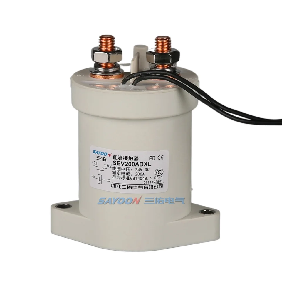 SAYOON SEV200AD, зарядная станция постоянного тока, контактор высокого тока 200 А, оборудование, защита от управления, реле высокого напряжения, ROHS CE