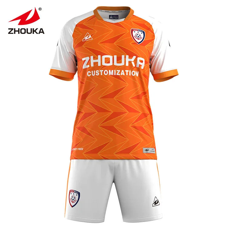 Custom Design High Quality 100%Polyester Sublimation Soccer Team Uniforms Shirt Club Football Jersey Men Soccer Jersey Set