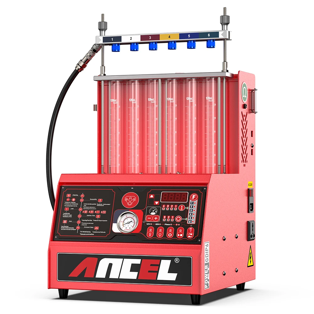 Car Injector Cleaner ANCEL AJ600 PIEZO Vehicle Resistance Leakage Test Ultrasonic Cleaning Injecting Flow Test Injector Leakage