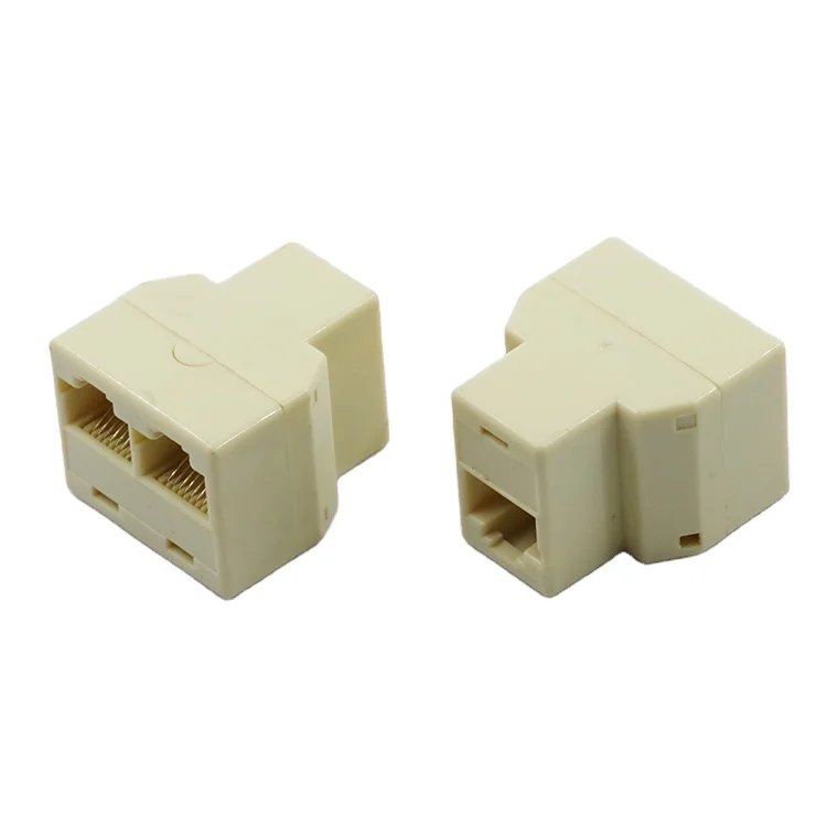 Женский пол и сетевых приложений RJ45 8P8C 2 Way Y сплиттер 1 деление диафрагмы/2F модульную технологию