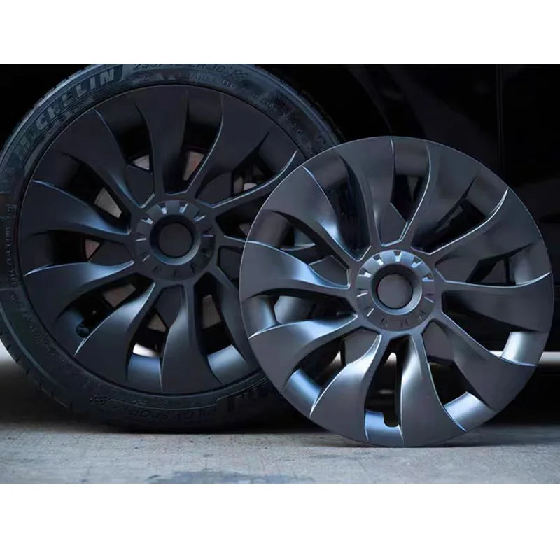 Accessories Decoration Performance for Tesla Model 3 18 inch New style carbon fiber Wheel Center Hub Cap front splitters