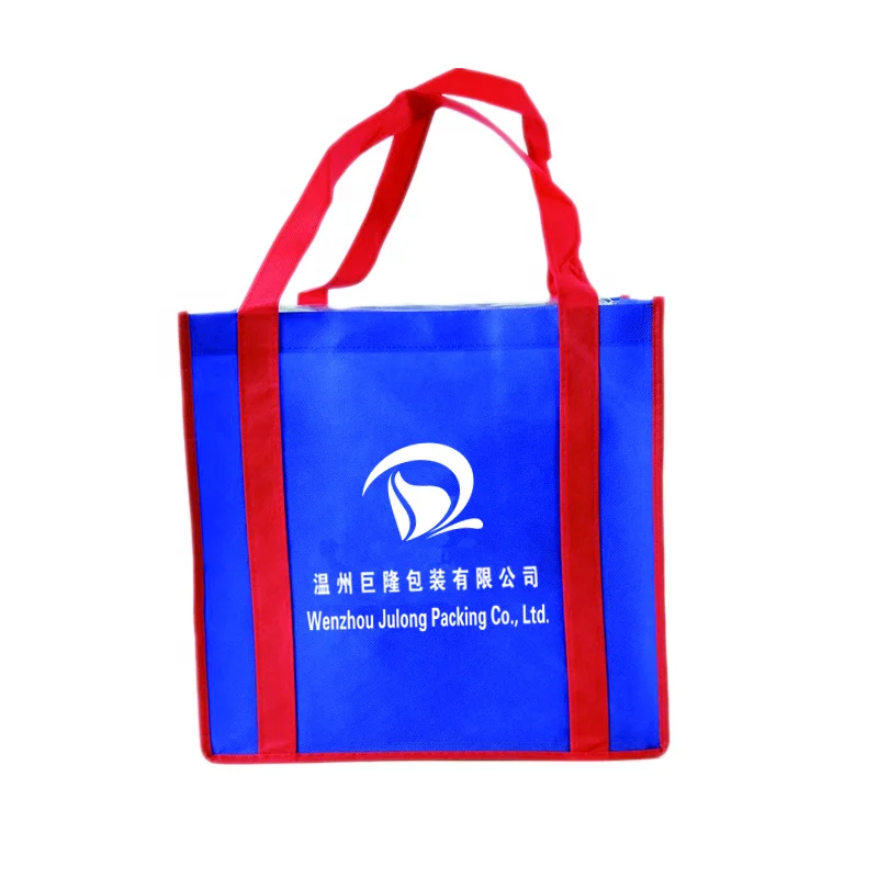 Экологически чистые рекламные пользовательские печатные переработанные экологически чистые ручки для продуктов нетканые сумки-тоут