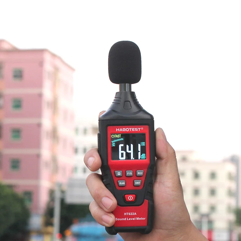 Digital Sound Level Meter HABOTEST Noise Measuring Instrument db Meter logger HT622A Decibel Monitor Diagnostic-tool 30~130db
