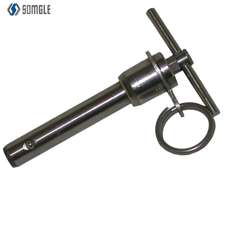 Customization Stainless Steel Double-acting Ring Handle Quick Release Pin Ball Lock Pin Safety Locating Pin